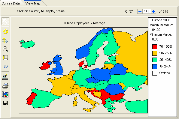 Europe thematic map
